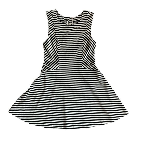 Free People black and white striped mini a-line dress size L - Picture 12 of 12
